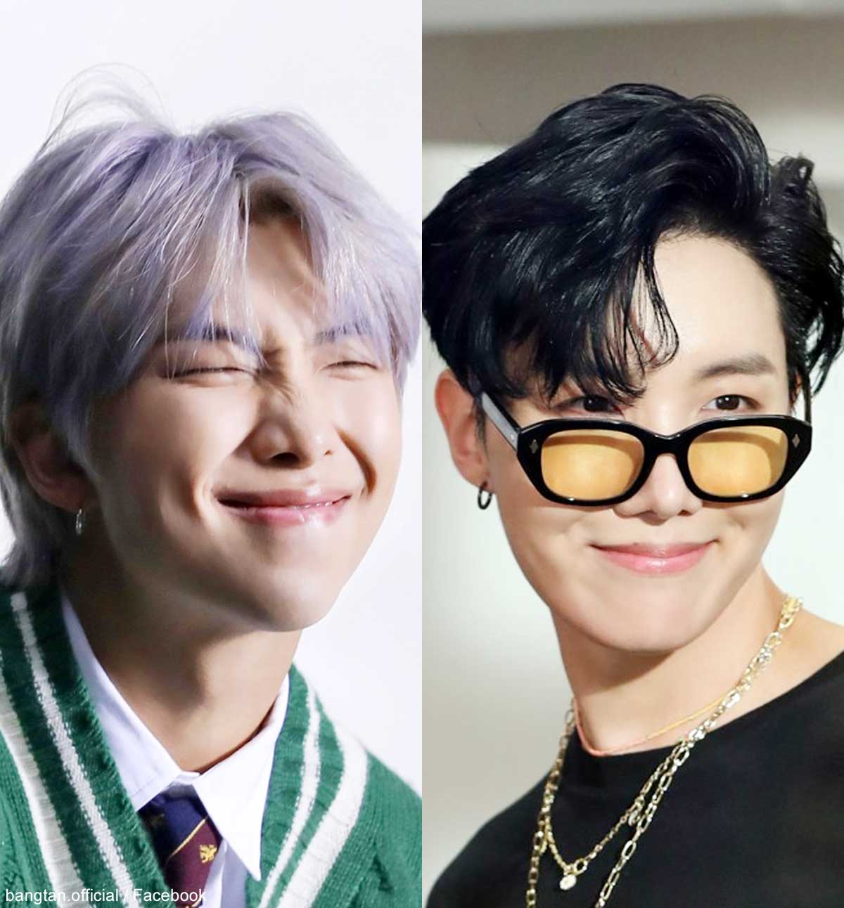 BTS（左）RM（右）J-HOPE