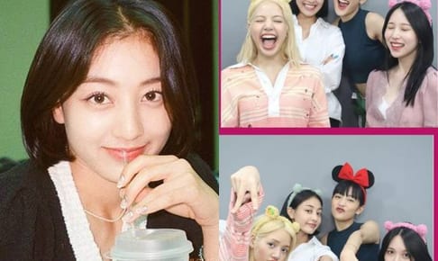 TWICE ジヒョ、BLACKPINK リサ、TWICE ジヒョ・ミナ、(G)I-DLE ミンニ（右）