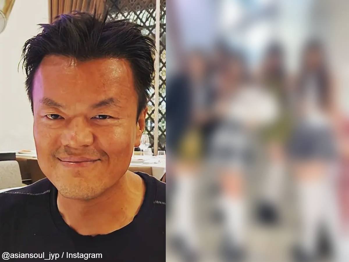 J.Y.Park（左）、J.Y.Parkがダンスをカバーした大人気ガールズグループ（右）