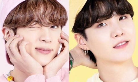 BTS（左）ジン（右）シュガ