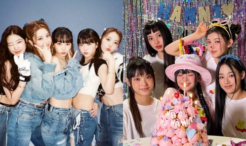 LE SSERAFIM、NewJeans（右）