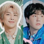 （左）BTS RM（右）シュガ
