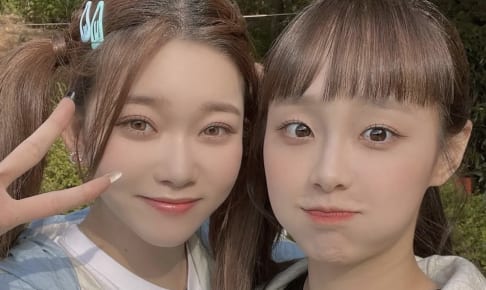 Billlie ツキ（左）＆元LOONA チュウ（右）