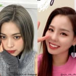 ITZY リュジン（左）、NiziU マコ（右）