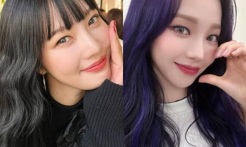 Red Velvet ジョイ、aespa カリナ（右）