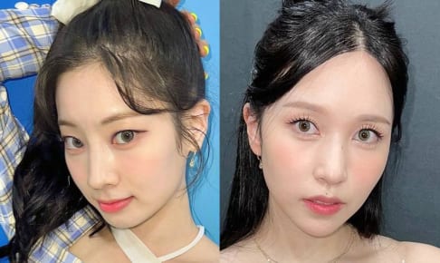 TWICE ダヒョン（左）、ミナ（右）