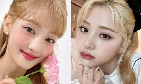(G)I-DLE ミンニ、LE SSERAFIM ユンジン（右）
