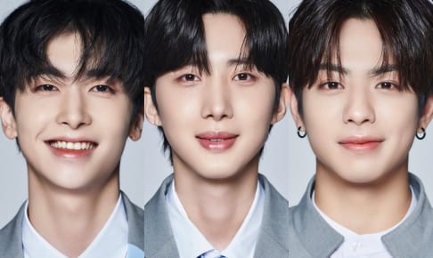 （左から）イ・ドンヨル（UP10TION シャオ）、イ・フェテク（PENTAGON フイ）、ケイタ（Ciipher ケイタ）