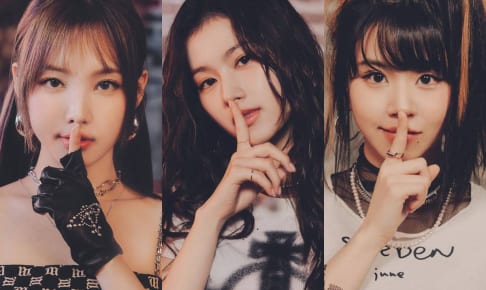TWICE ナヨン、サナ、チェヨン（右）