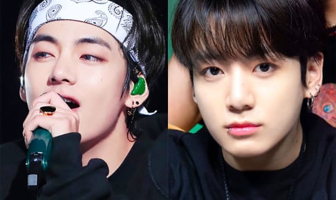 BTS（左）V（右）ジョングク