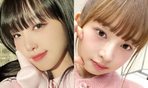 チェ・イェナ（左）、IVE レイ