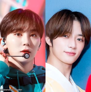 (左)SEVENTEEN スングァン(右)TXT ボムギュ