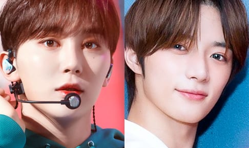 （左）SEVENTEEN スングァン（右）TXT ボムギュ