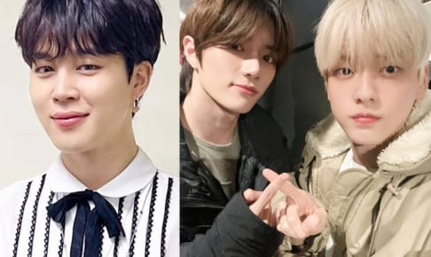 BTS ジミン、TXT ボムギュ＆スビン（右）