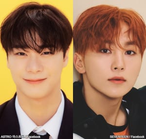 ASTRO ムンビン(左)、SEVENTEEN スングァン