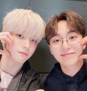 (左)TXT スビン(右)SEVENTEEN スングァン