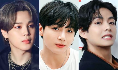 BTS（左から順に）ジミン、ジョングク、V