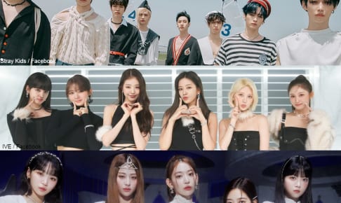 （上段から順に）Stray Kids、IVE、LE SSERAFIM