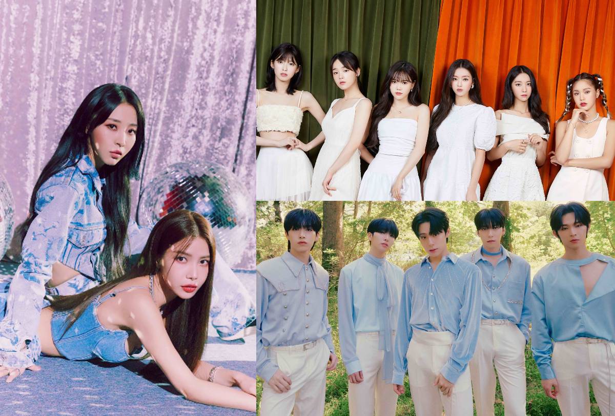 MAMAMOO+、OH MY GIRL、ONEUS（左から時計回りに）