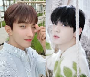 (左)SEVENTEEN ドギョム(右)TOMORROW X TOGETHER スビン