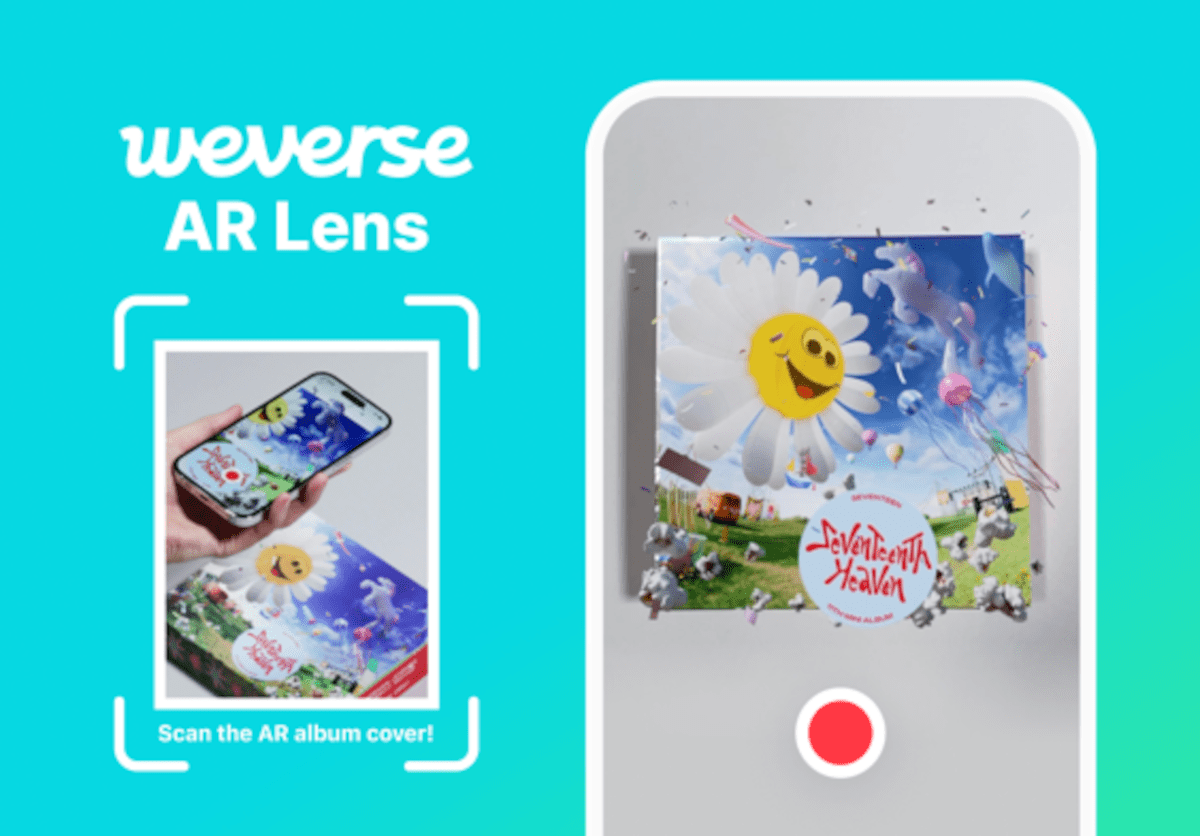 Weverse新機能「AR Lens」が初めて適応される「SEVENTEENTH HEAVEN」