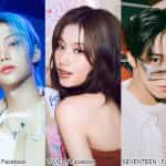 （左から）Stray Kids フィリックス、TWICE サナ、SEVENTEEN ミンギュ