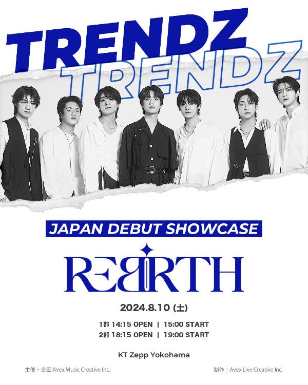 「TRENDZ JAPAN DEBUT SHOWCASE -REBIRTH-」