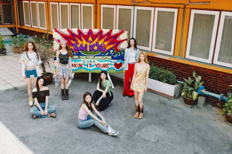 HYBE MUSIC GROUPの新レーベルABDからデビューした7人組ガールグループ TUIDE 写真提供:ABD